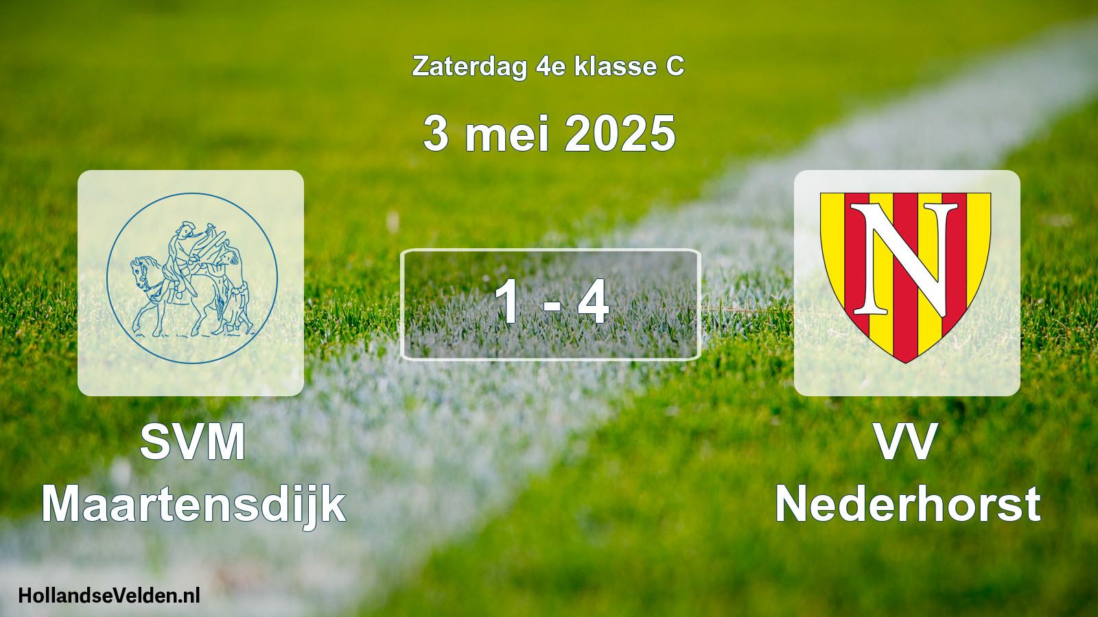 Total number of matches played: SVM Maartensdijk - VV Nederhorst 1 - 4 (3 May 2025)