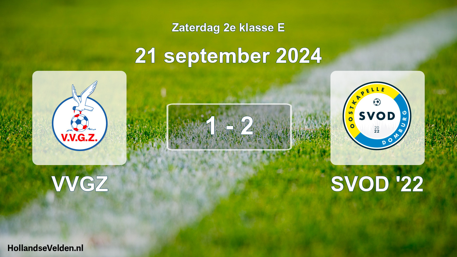 Total number of matches played: VVGZ - SVOD '22 1 - 2 (21 September 2024)