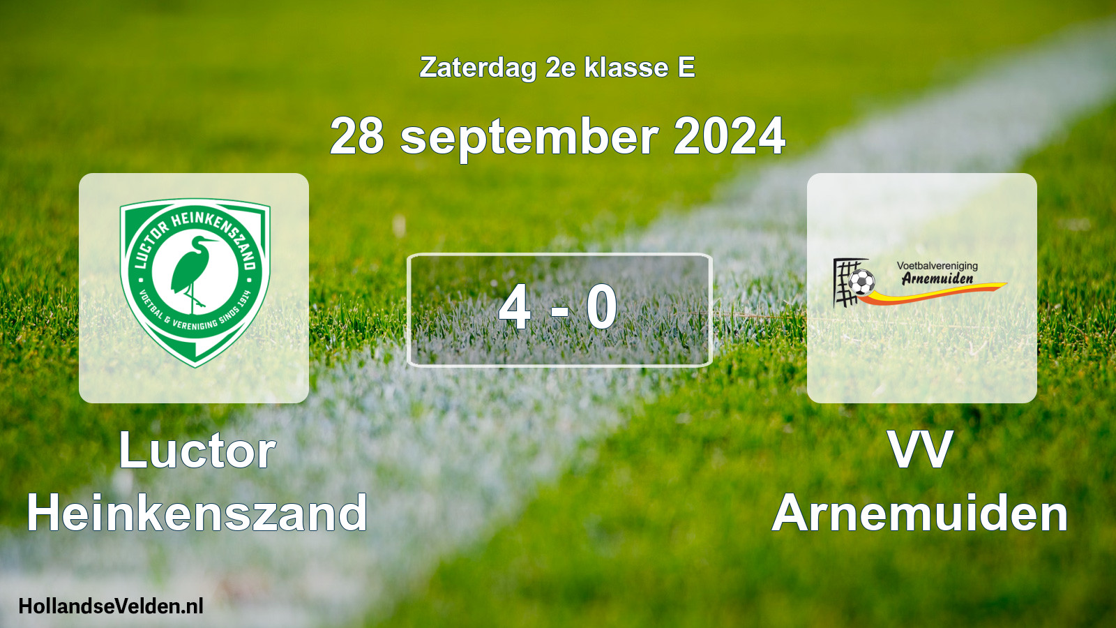 Total number of matches played: Luctor Heinkenszand - VV Arnemuiden 4 - 0 (28 September 2024)