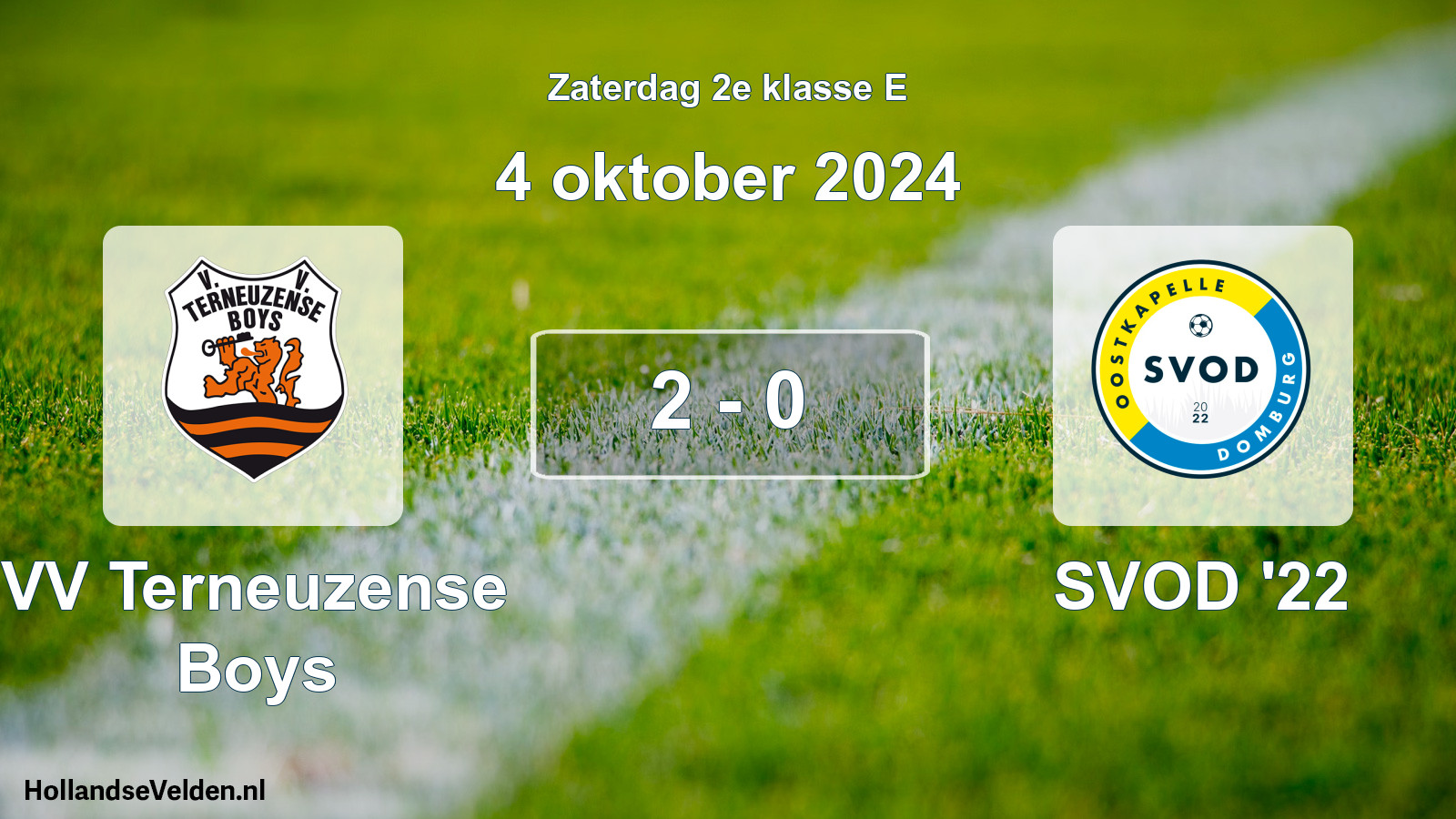 Total number of matches played: VV Terneuzense Boys - SVOD '22 2 - 0 (4 October 2024)
