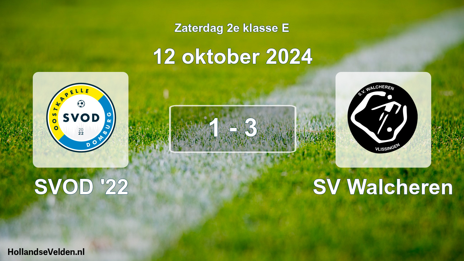 Total number of matches played: SVOD '22 - SV Walcheren 1 - 3 (12 October 2024)