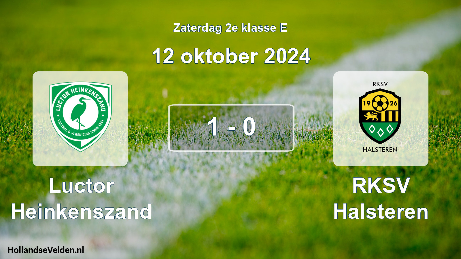 Total number of matches played: Luctor Heinkenszand - RKSV Halsteren 1 - 0 (12 October 2024)