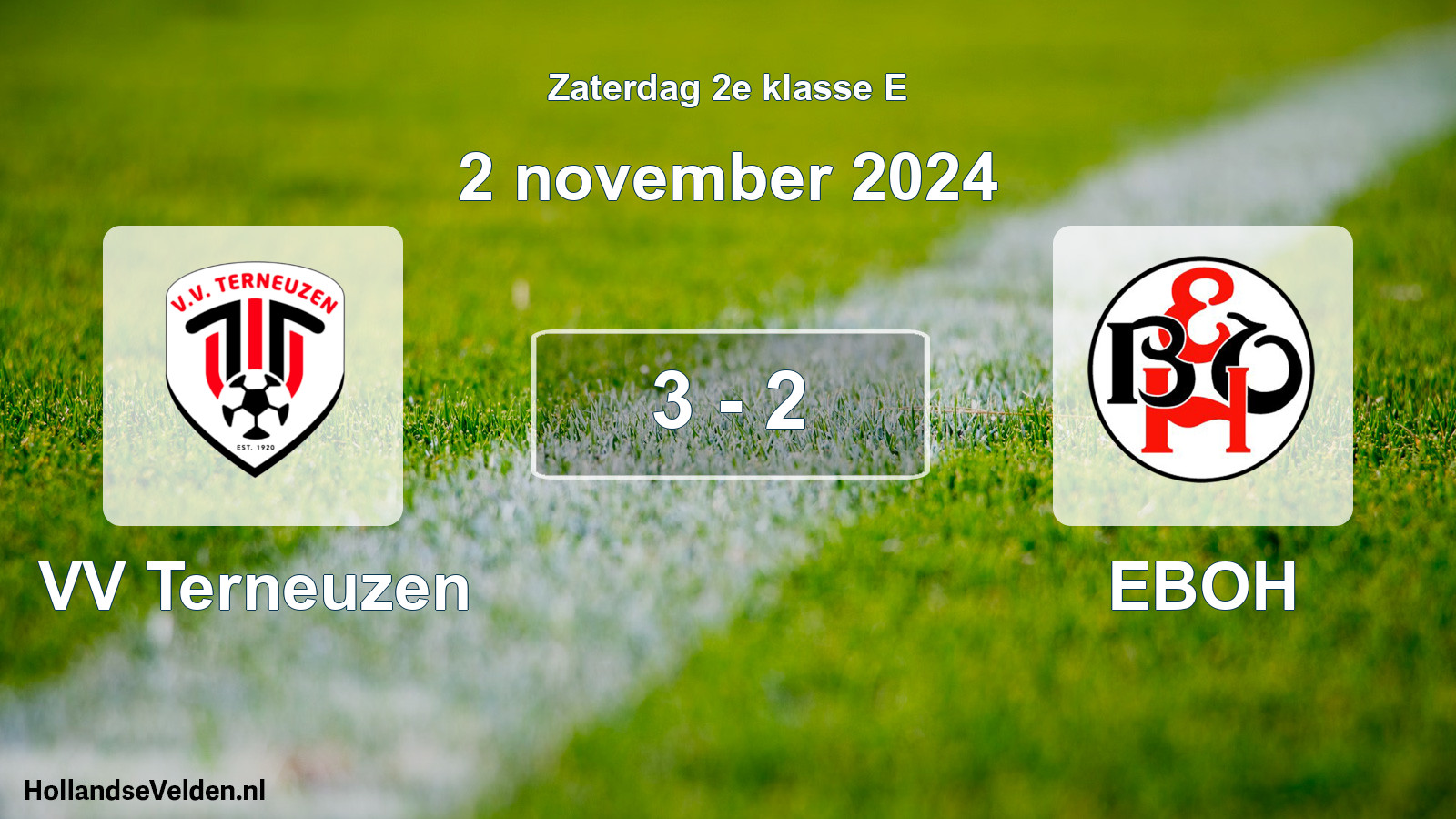 Total number of matches played: VV Terneuzen - EBOH 3 - 2 (2 November 2024)