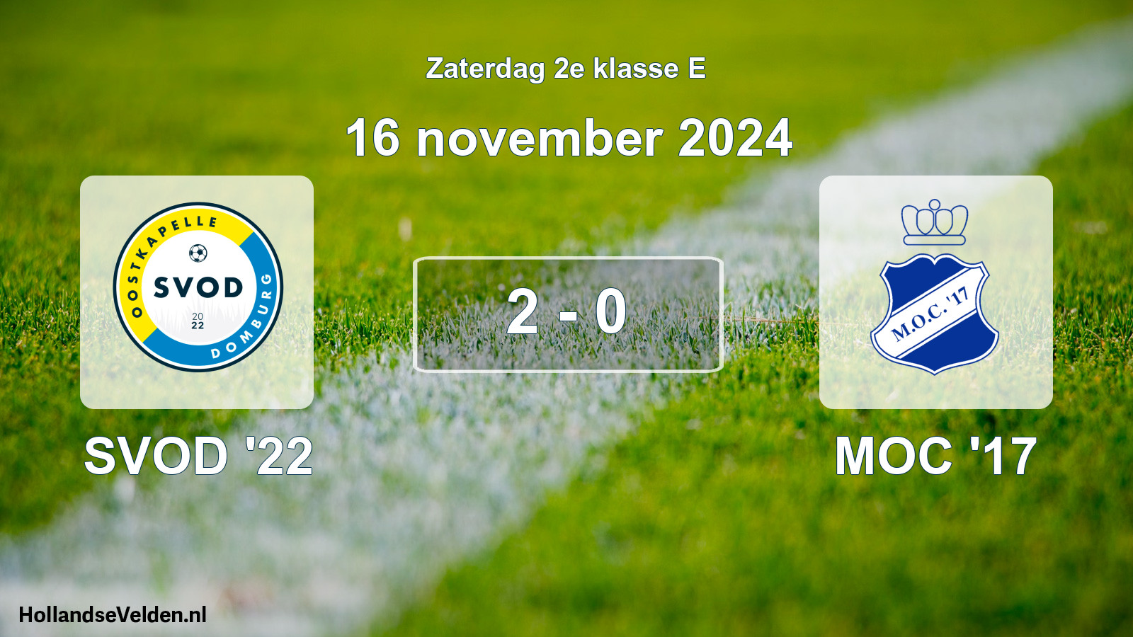 Total number of matches played: SVOD '22 - MOC '17 2 - 0 (16 November 2024)