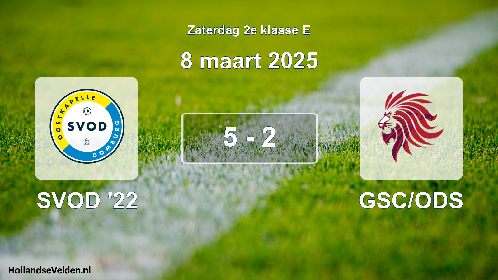 Total number of matches played: SVOD '22 - GSC/ODS 5 - 2 (8 March 2025)