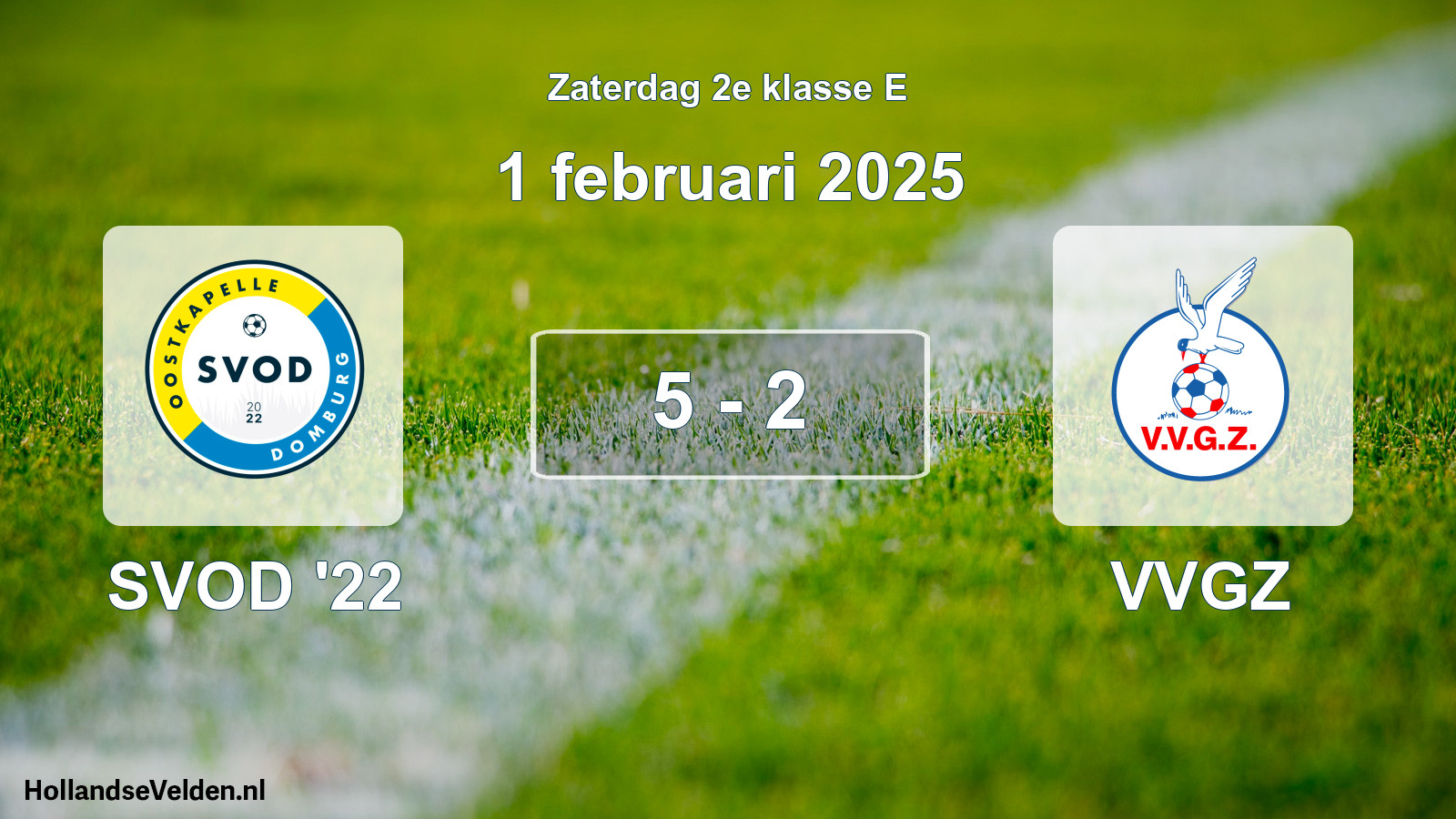 Total number of matches played: SVOD '22 - VVGZ 5 - 2 (1 February 2025)