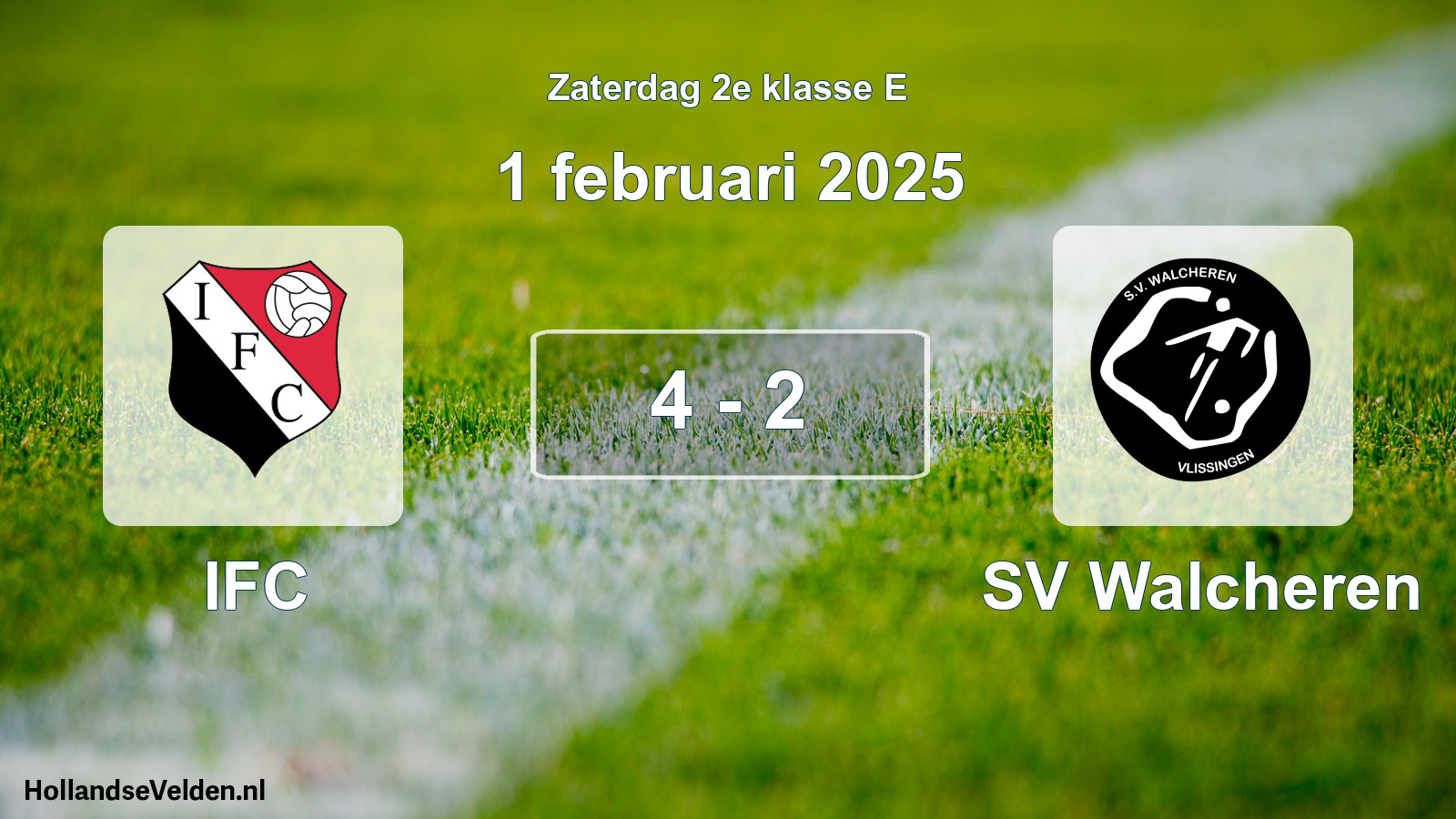 Total number of matches played: IFC - SV Walcheren 4 - 2 (1 February 2025)