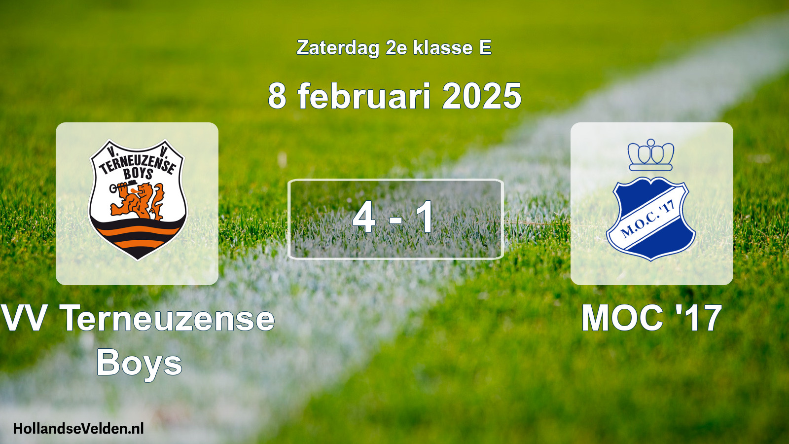 Total number of matches played: VV Terneuzense Boys - MOC '17 4 - 1 (8 February 2025)