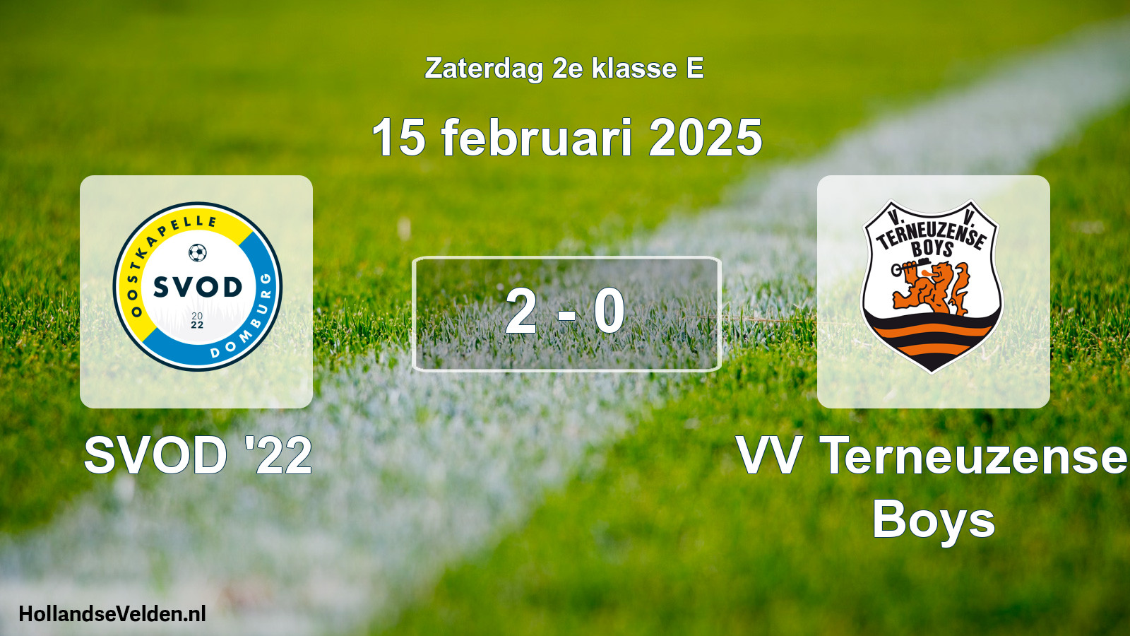 Total number of matches played: SVOD '22 - VV Terneuzense Boys 2 - 0 (15 February 2025)