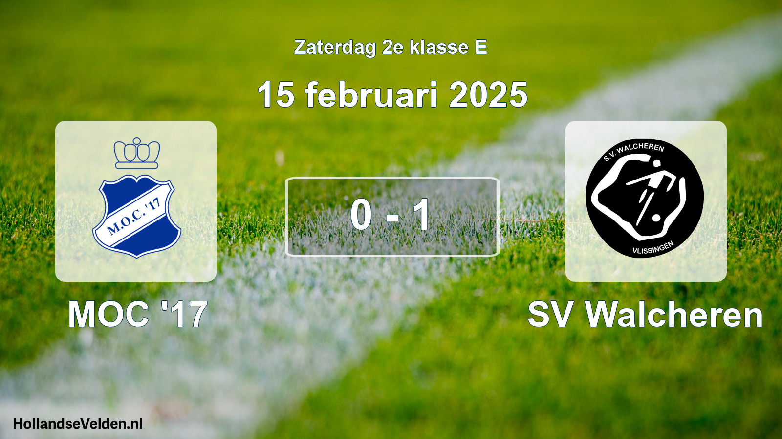 Total number of matches played: MOC '17 - SV Walcheren 0 - 1 (15 February 2025)