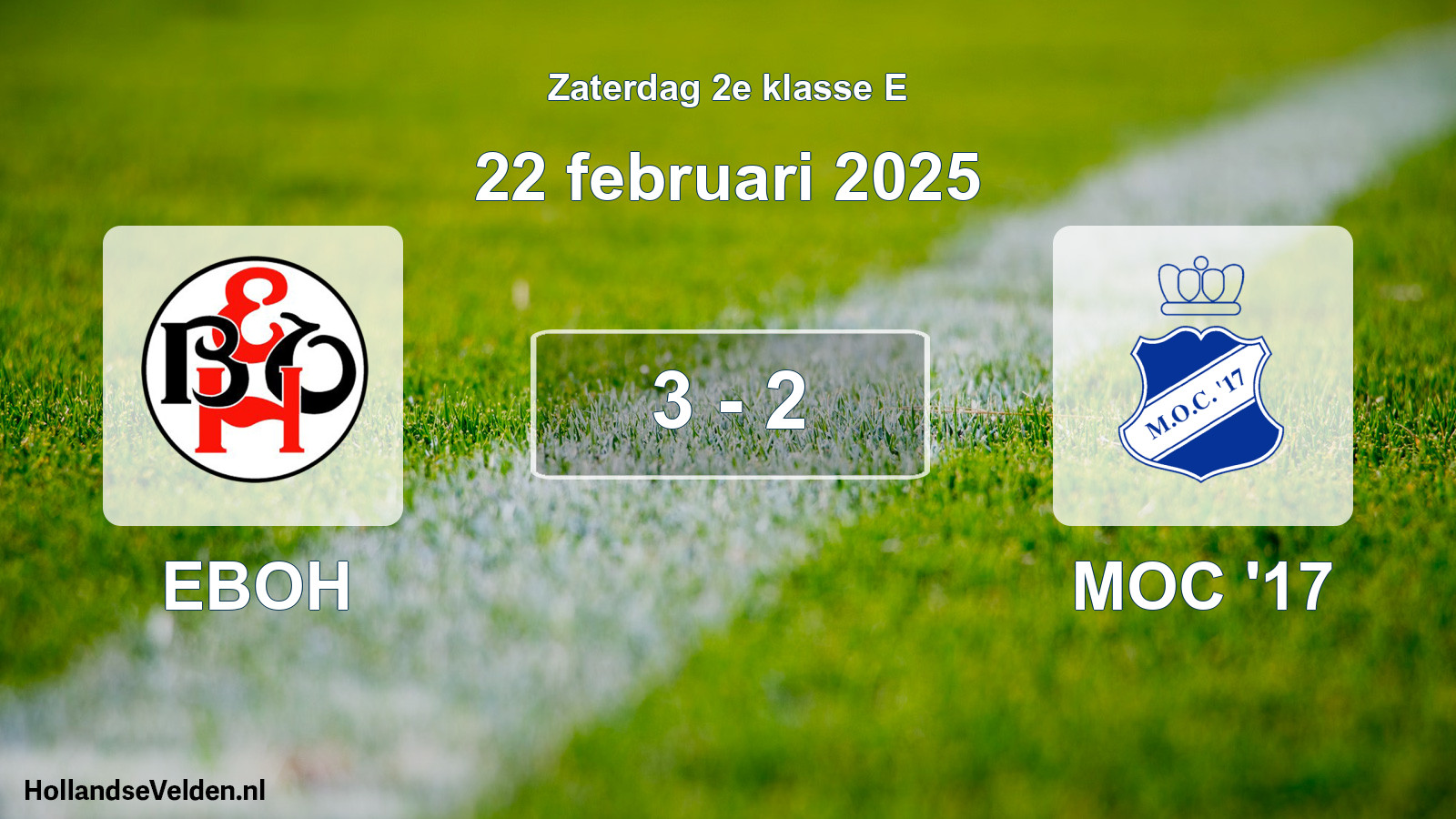 Total number of matches played: EBOH - MOC '17 3 - 2 (22 February 2025)