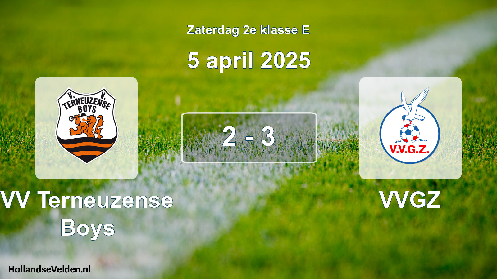 Total number of matches played: VV Terneuzense Boys - VVGZ 2 - 3 (5 April 2025)