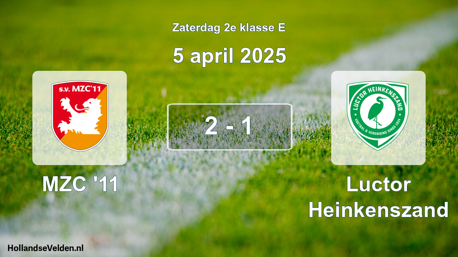 Total number of matches played: MZC '11 - Luctor Heinkenszand 2 - 1 (5 April 2025)