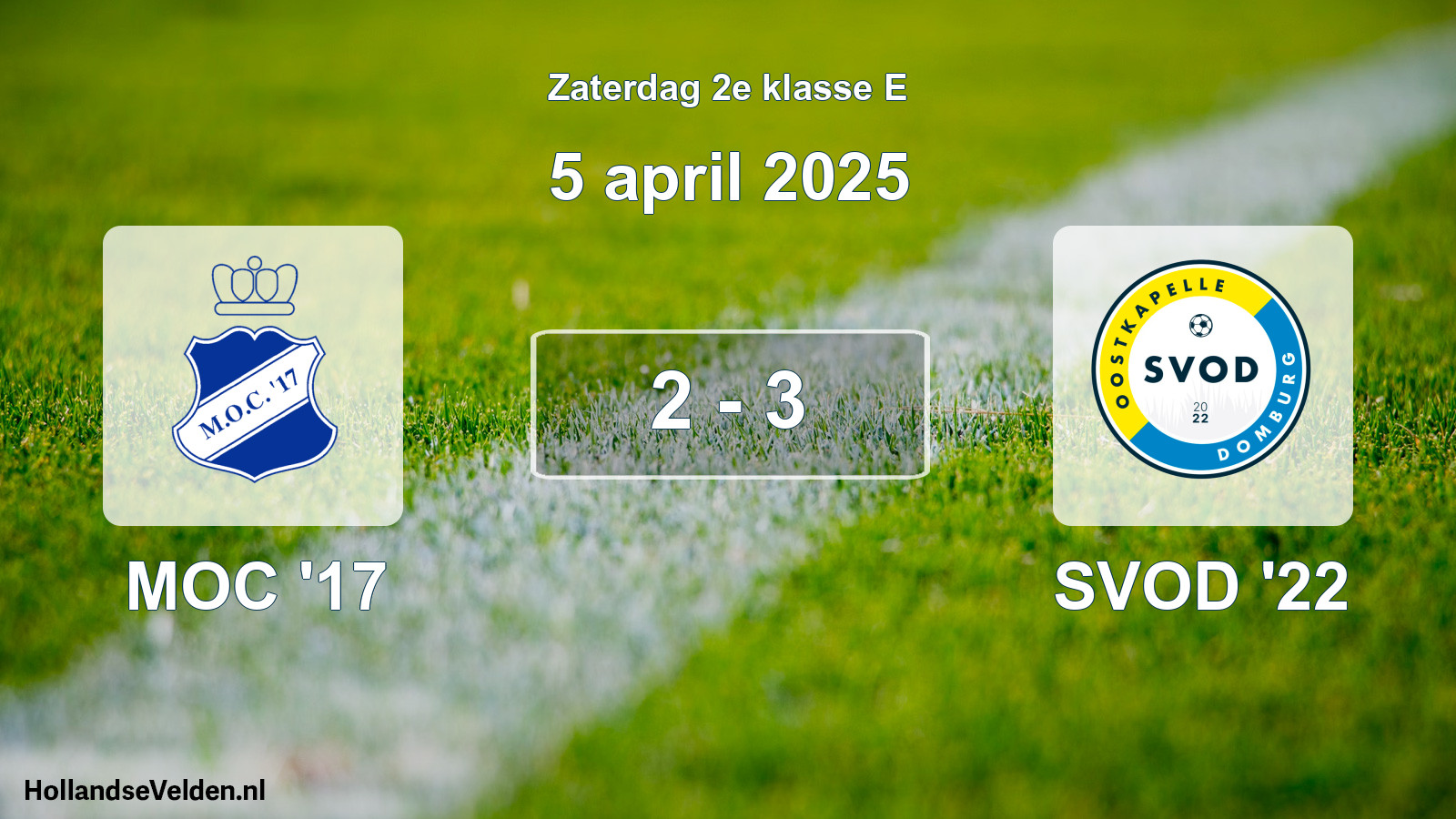 Total number of matches played: MOC '17 - SVOD '22 2 - 3 (5 April 2025)