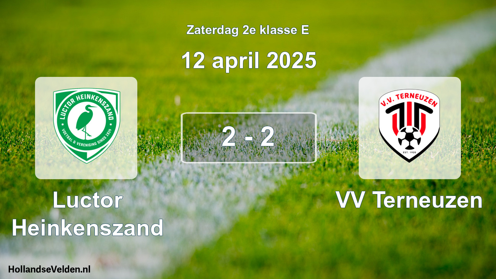 Total number of matches played: Luctor Heinkenszand - VV Terneuzen 2 - 2 (12 April 2025)