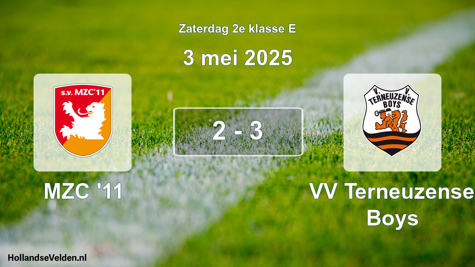 Total number of matches played: MZC '11 - VV Terneuzense Boys 2 - 3 (3 May 2025)