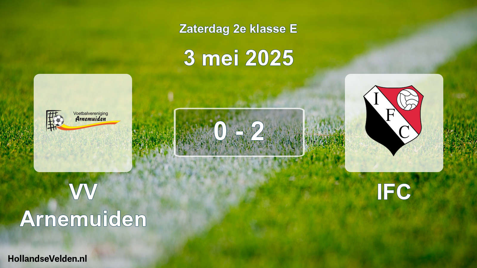 Total number of matches played: VV Arnemuiden - IFC 0 - 2 (3 May 2025)