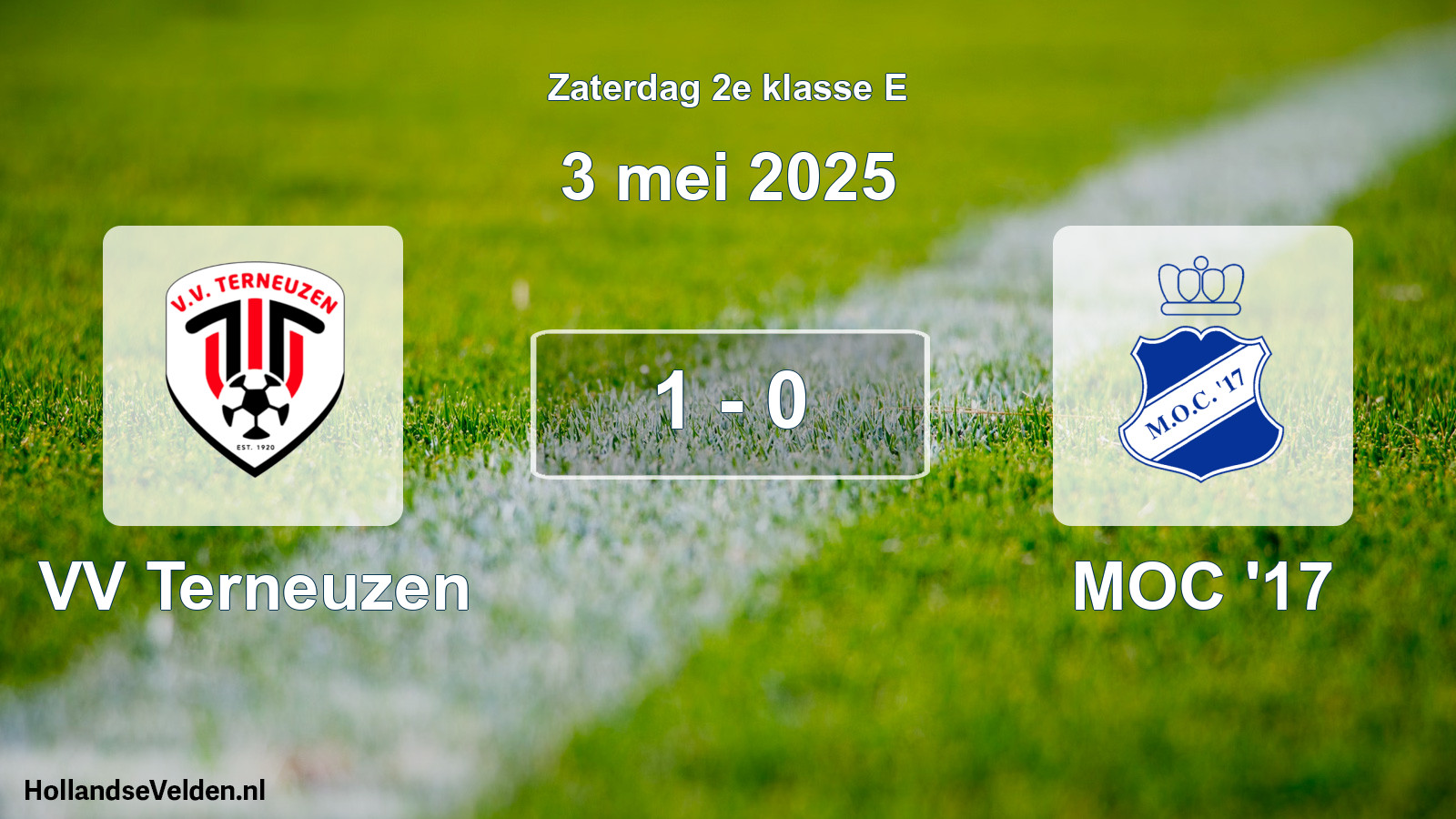 Total number of matches played: VV Terneuzen - MOC '17 1 - 0 (3 May 2025)