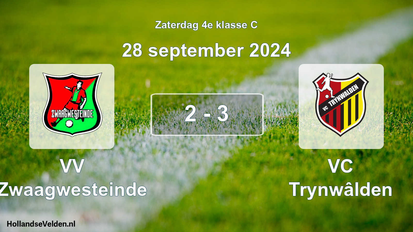 Total number of matches played: VV Zwaagwesteinde - VC Trynwâlden 2 - 3 (28 September 2024)