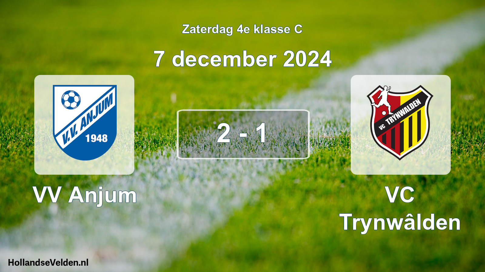 Total number of matches played: VV Anjum - VC Trynwâlden 2 - 1 (7 December 2024)