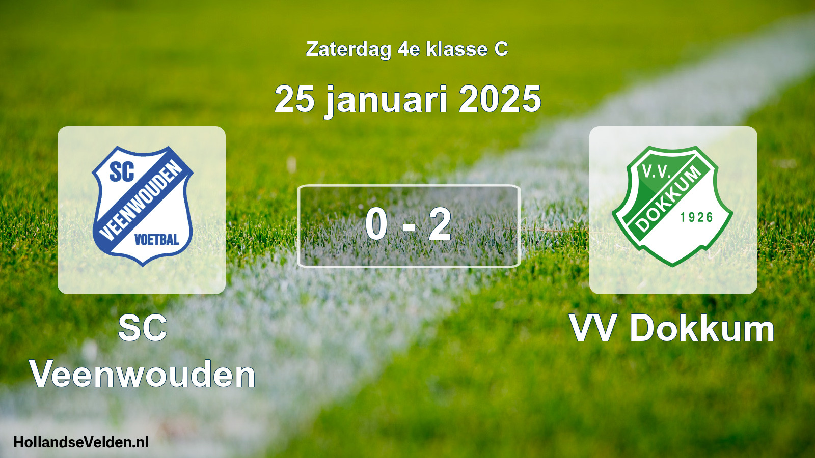 Total number of matches played: SC Veenwouden - VV Dokkum 0 - 2 (25 January 2025)