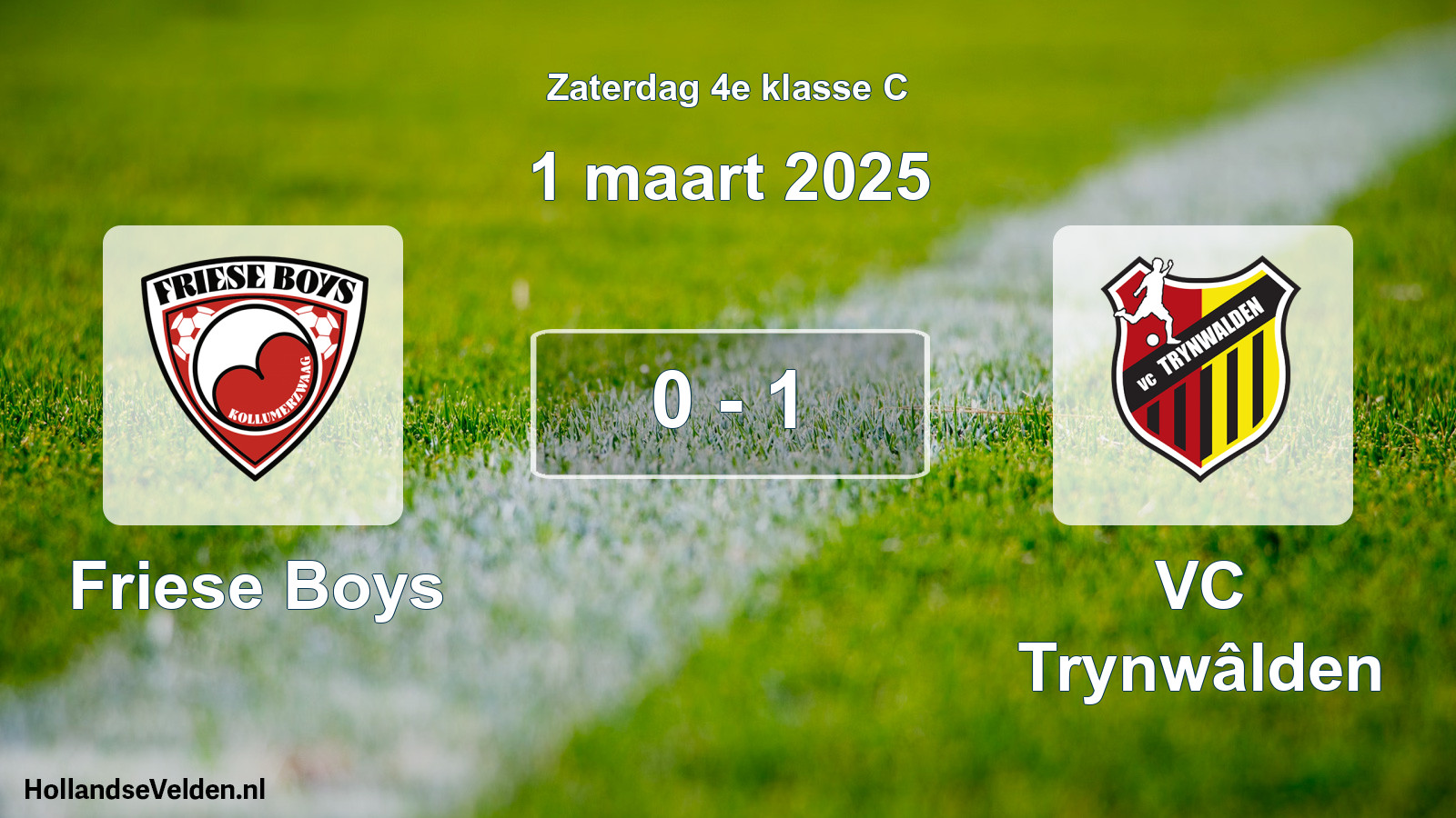 Total number of matches played: Friese Boys - VC Trynwâlden 0 - 1 (1 March 2025)