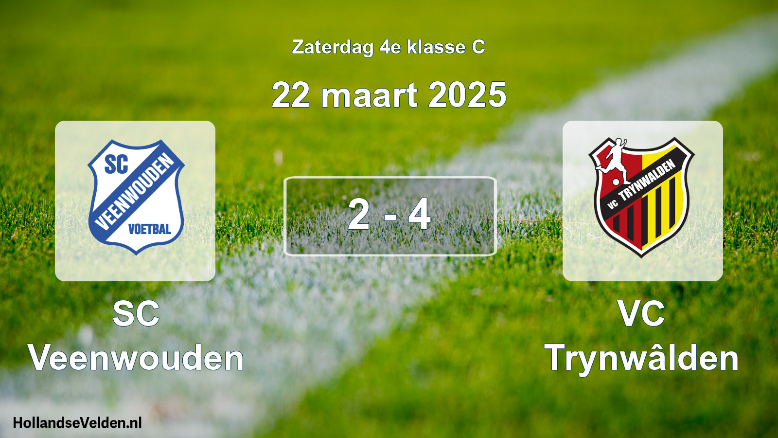 Total number of matches played: SC Veenwouden - VC Trynwâlden 2 - 4 (22 March 2025)
