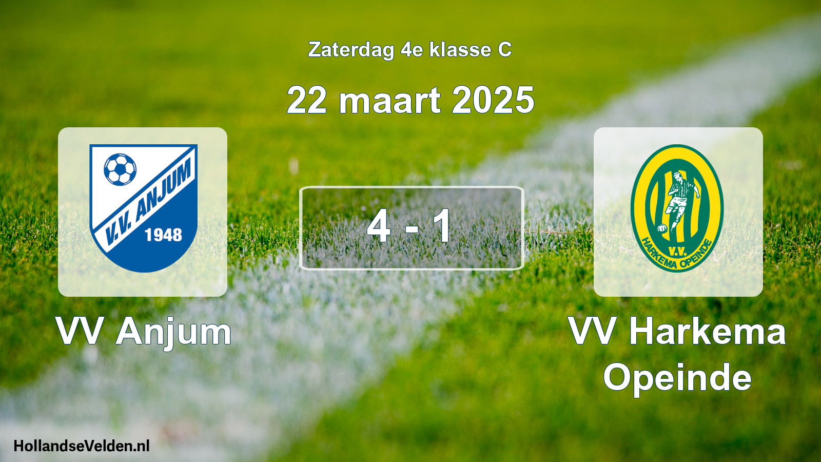 Total number of matches played: VV Anjum - VV Harkema Opeinde 4 - 1 (22 March 2025)