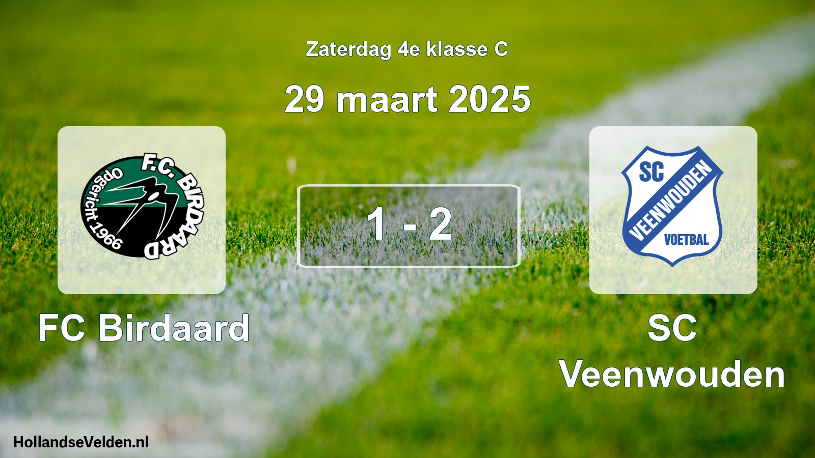 Total number of matches played: FC Birdaard - SC Veenwouden 1 - 2 (29 March 2025)