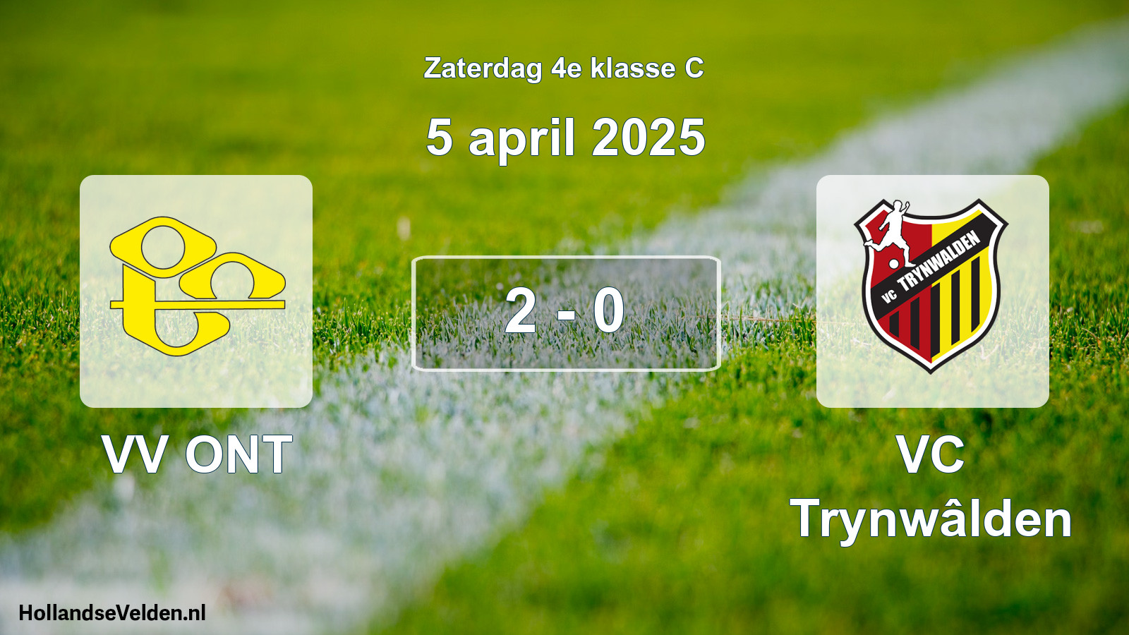 Total number of matches played: VV ONT - VC Trynwâlden 2 - 0 (5 April 2025)
