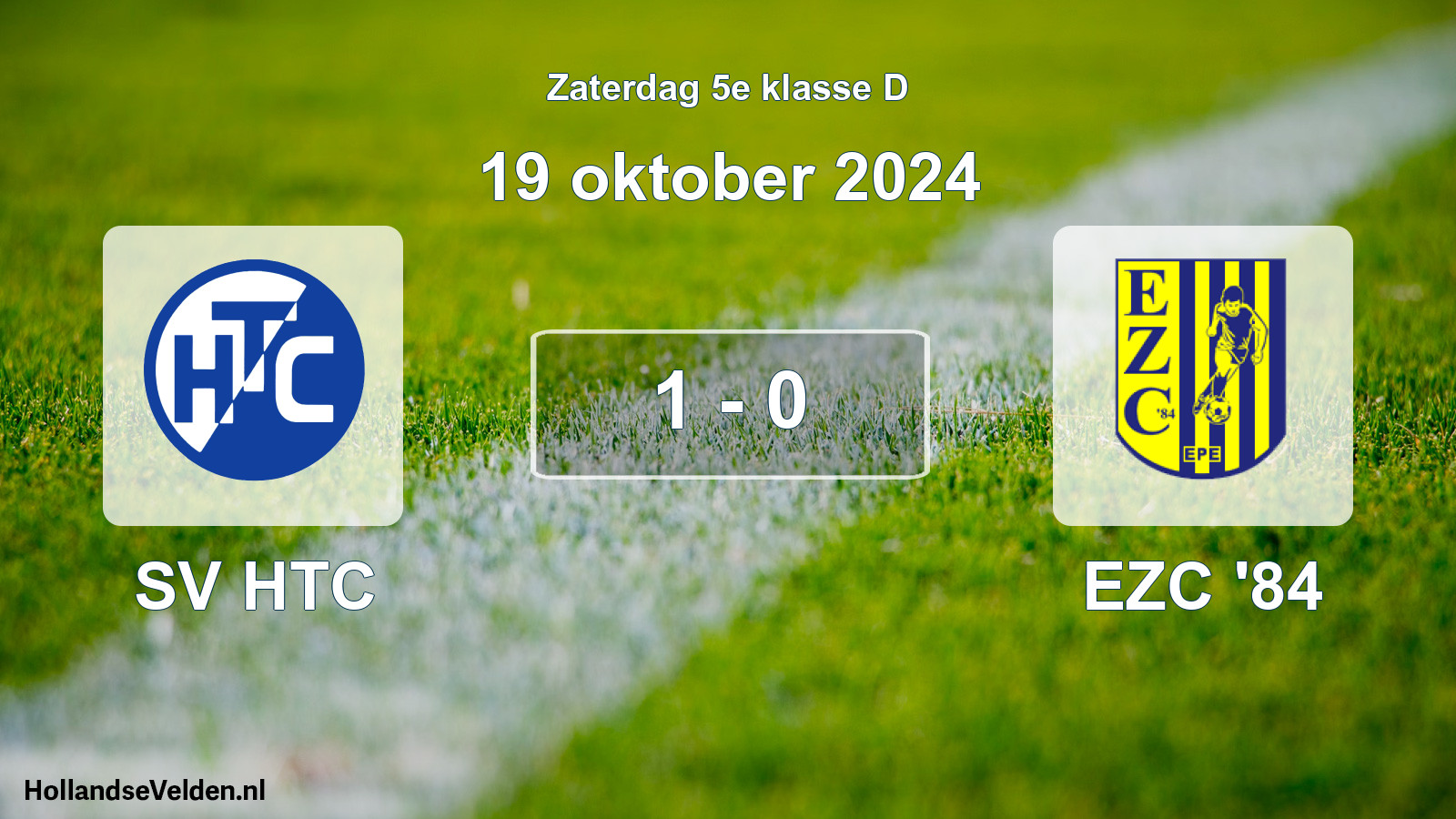 Total number of matches played: SV HTC - EZC '84 1 - 0 (19 October 2024)