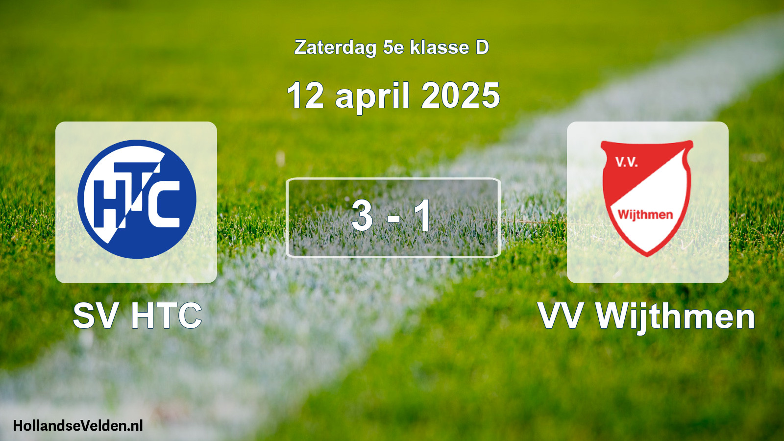 Total number of matches played: SV HTC - VV Wijthmen 3 - 1 (12 April 2025)