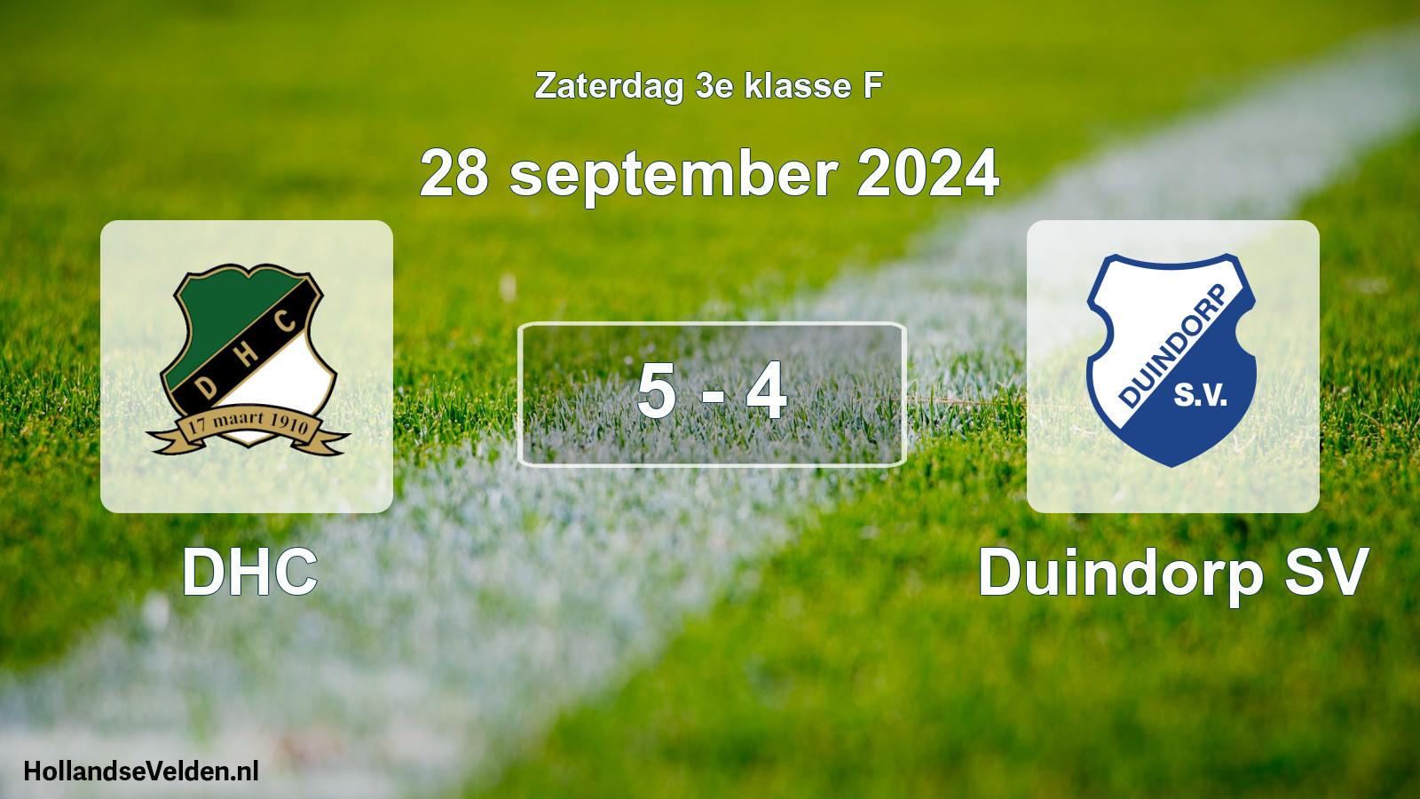 Total number of matches played: DHC - Duindorp SV 5 - 4 (28 September 2024)