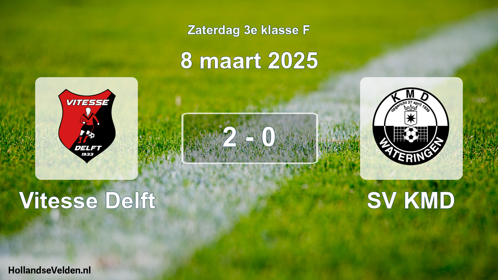 Total number of matches played: Vitesse Delft - SV KMD 2 - 0 (8 March 2025)