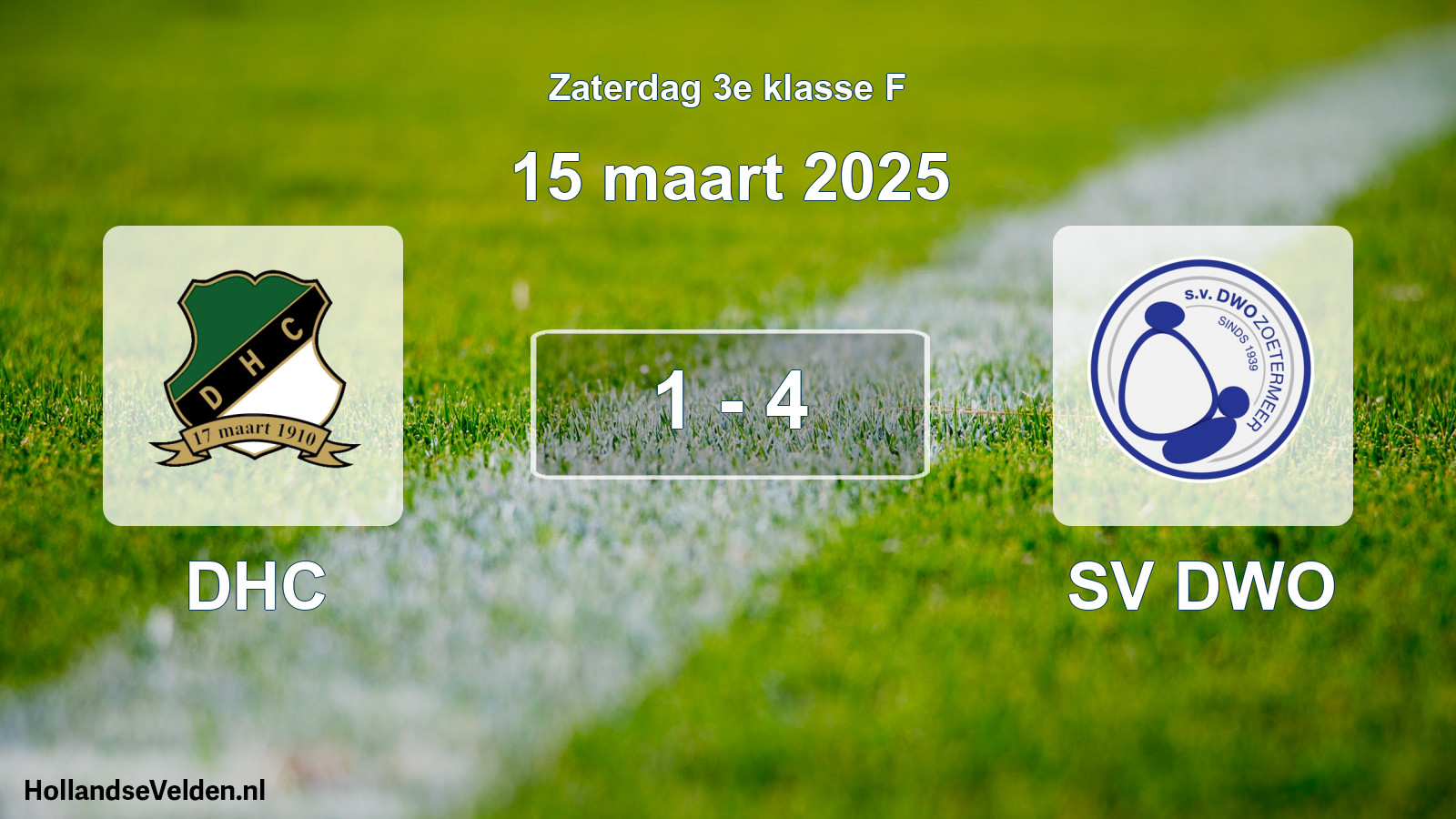 Total number of matches played: DHC - SV DWO 1 - 4 (15 March 2025)