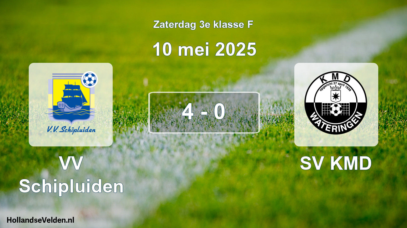 Total number of matches played: VV Schipluiden - SV KMD 4 - 0 (10 May 2025)