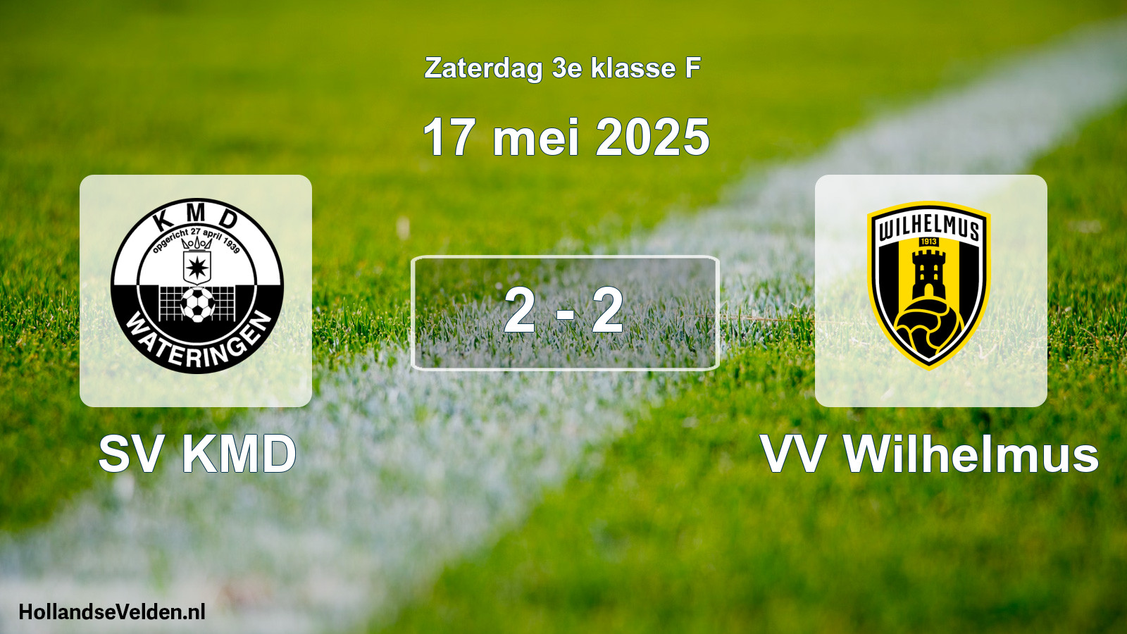 Total number of matches played: SV KMD - VV Wilhelmus 2 - 2 (17 May 2025)
