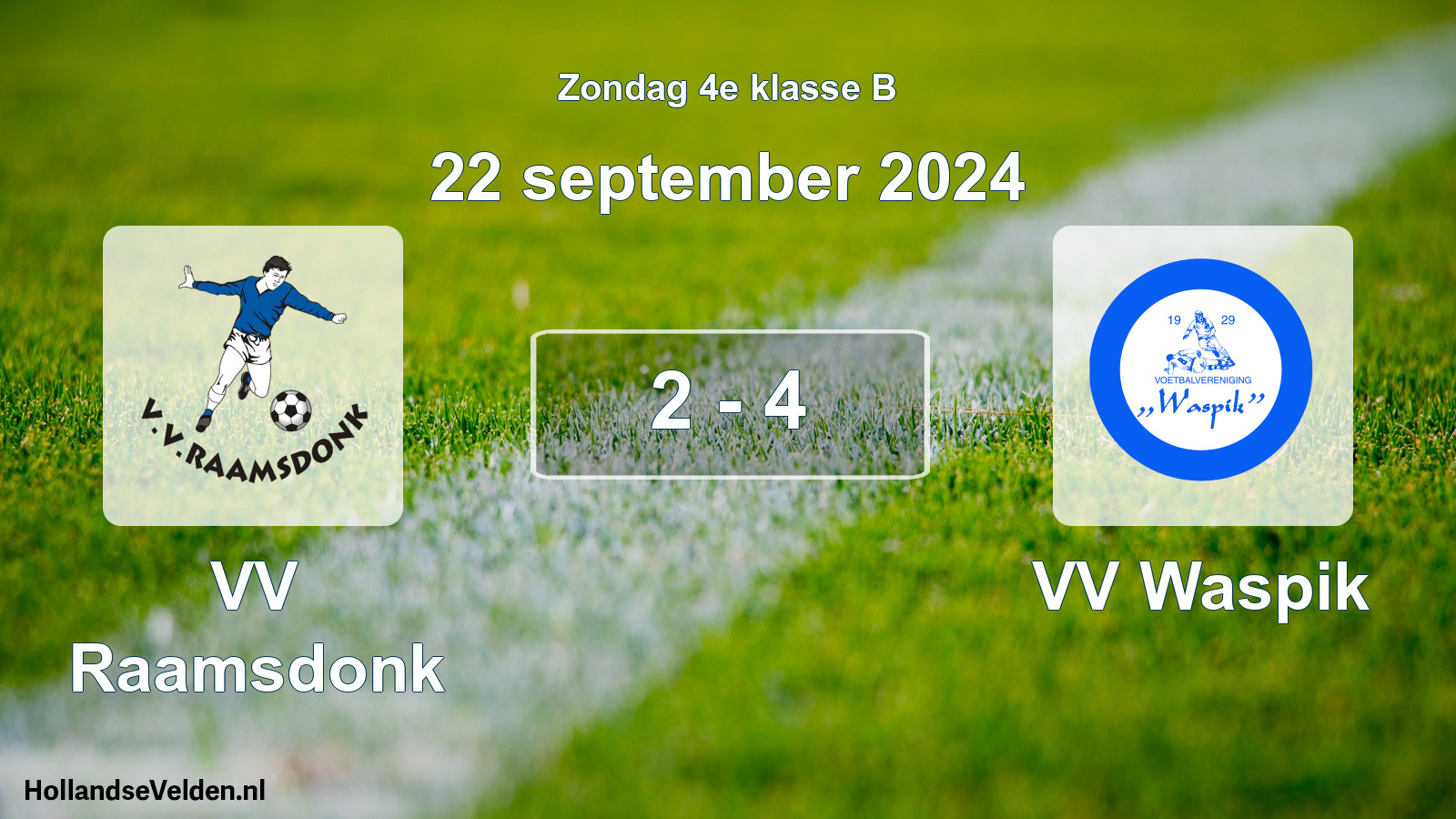 Total number of matches played: VV Raamsdonk - VV Waspik 2 - 4 (22 September 2024)