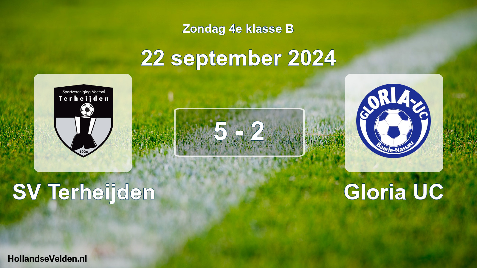 Total number of matches played: SV Terheijden - Gloria UC 5 - 2 (22 September 2024)