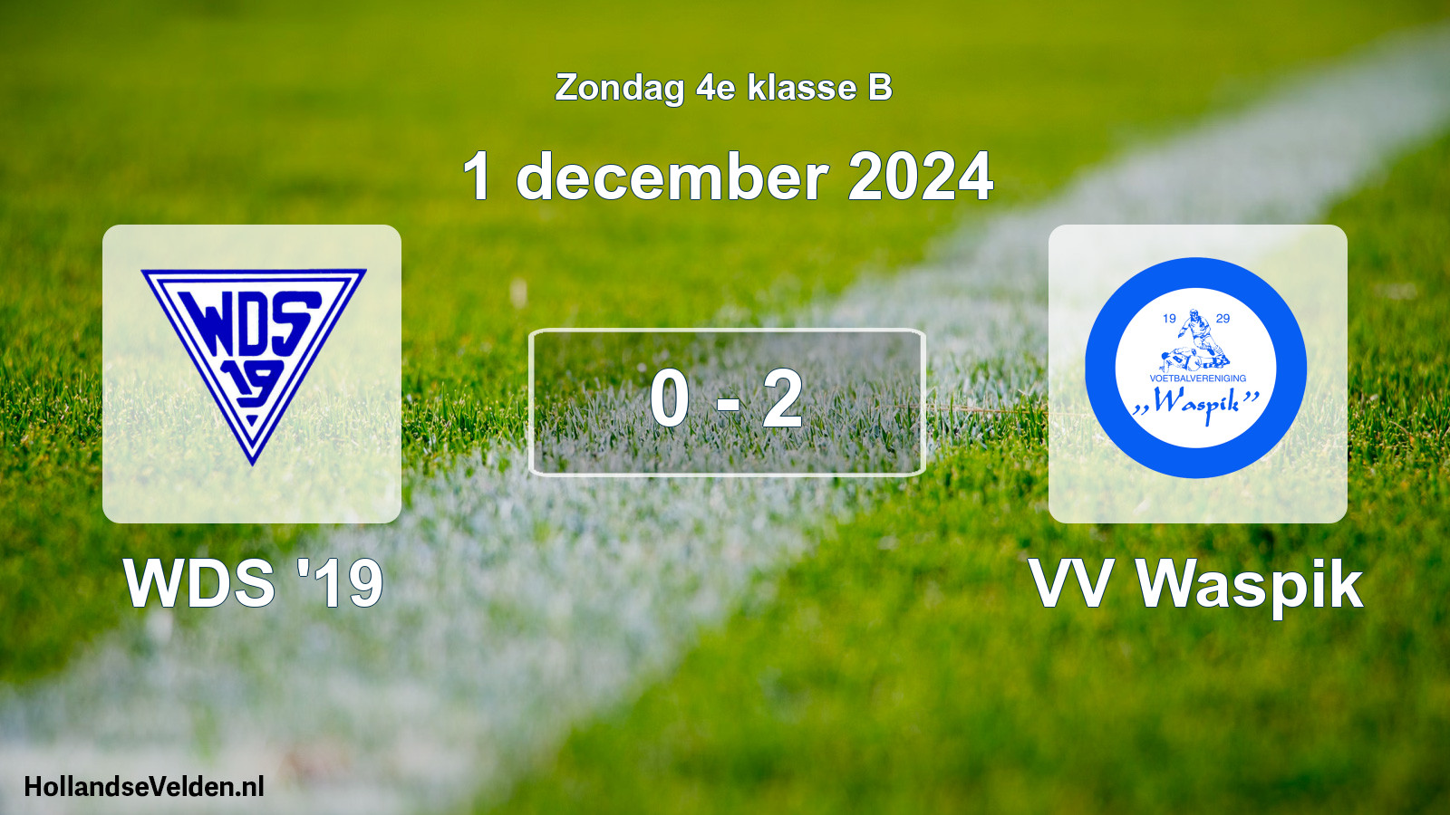 Total number of matches played: WDS '19 - VV Waspik 0 - 2 (1 December 2024)