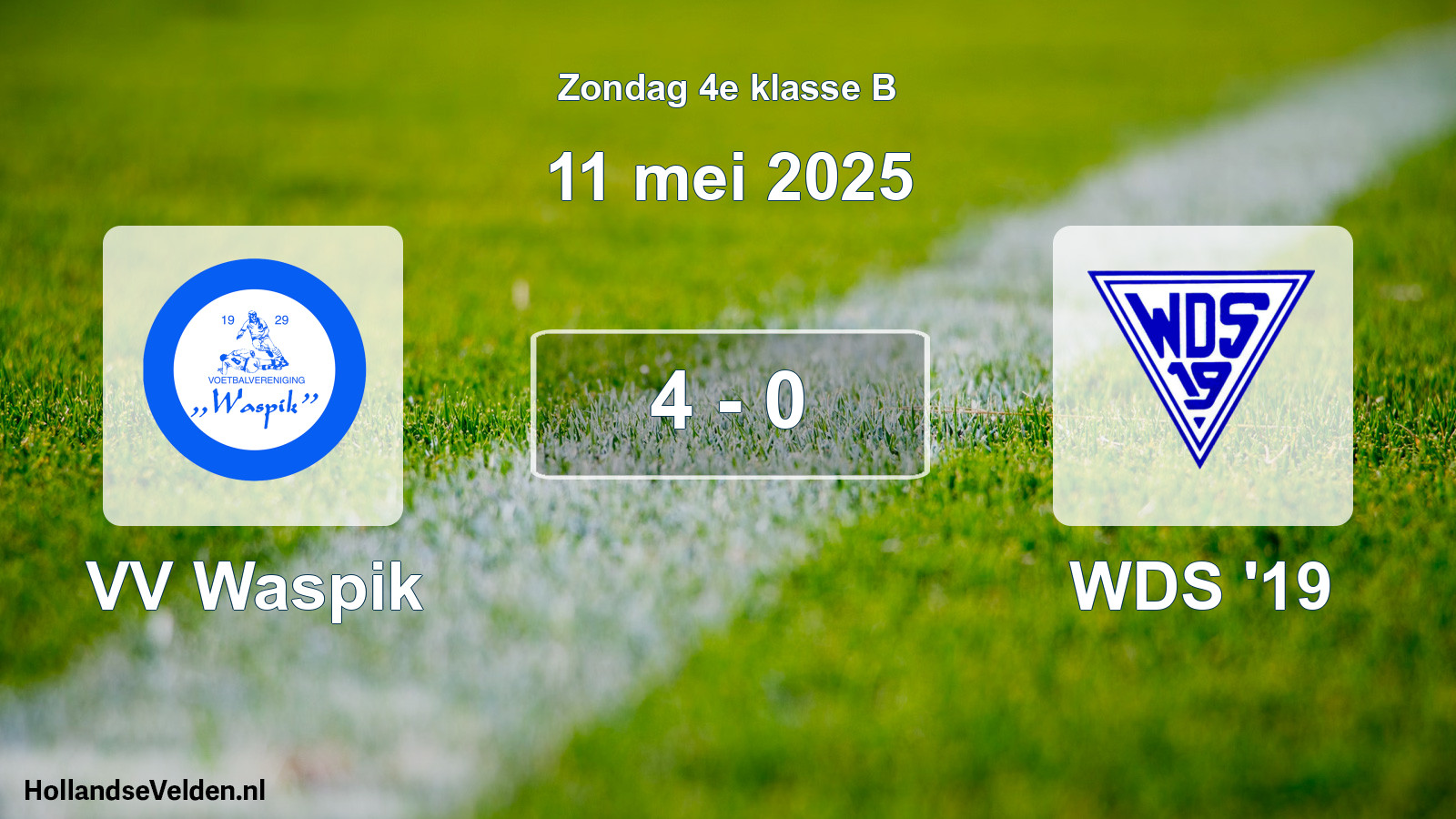 Total number of matches played: VV Waspik - WDS '19 4 - 0 (11 May 2025)