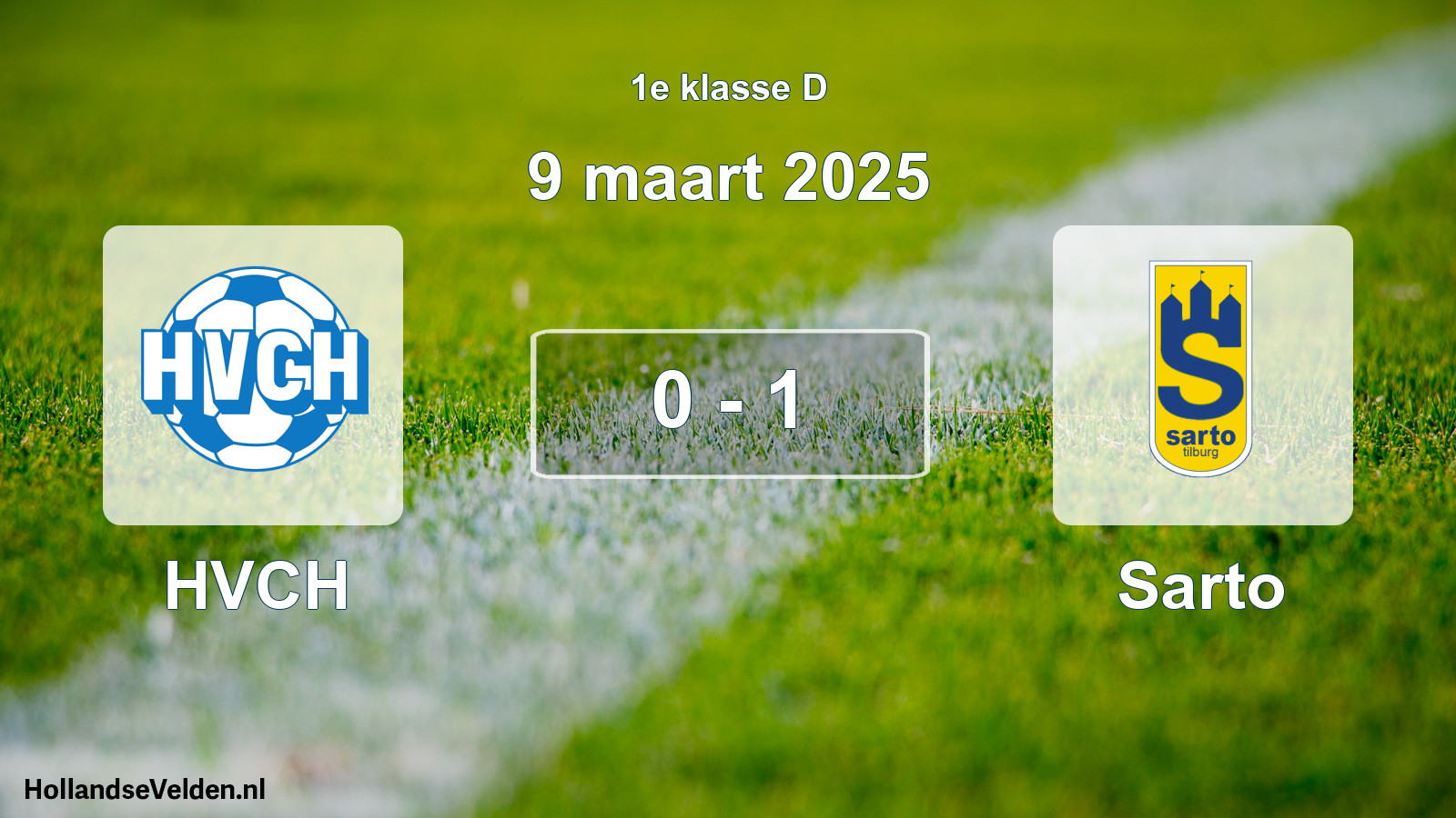 Gespeelde wedstrijd: HVCH - Sarto 0 - 1 (9 maart 2025)