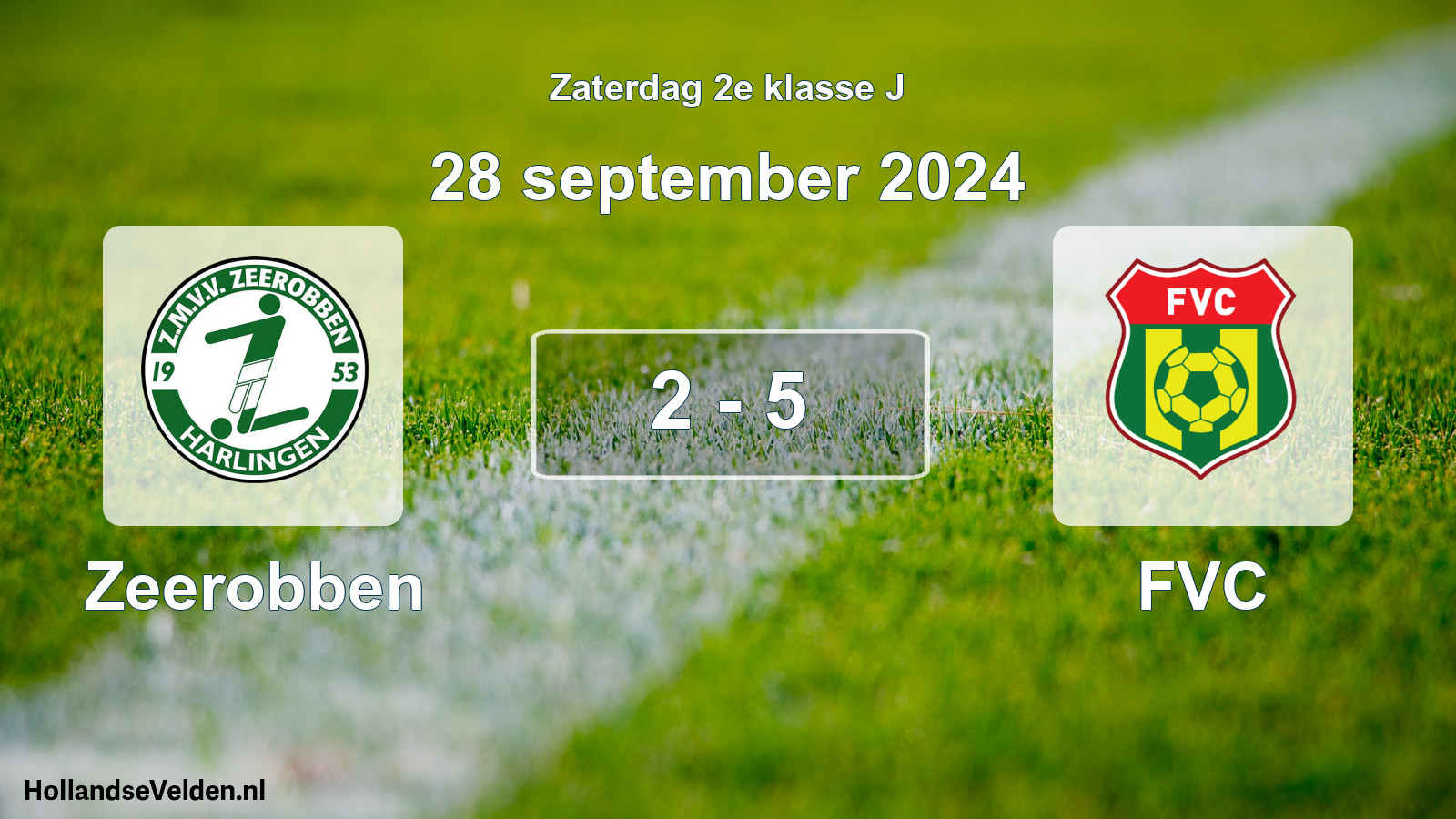Total number of matches played: Zeerobben - FVC 2 - 5 (28 September 2024)