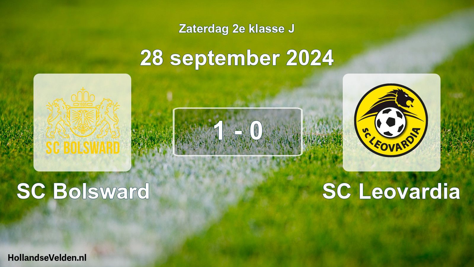 Total number of matches played: SC Bolsward - SC Leovardia 1 - 0 (28 September 2024)