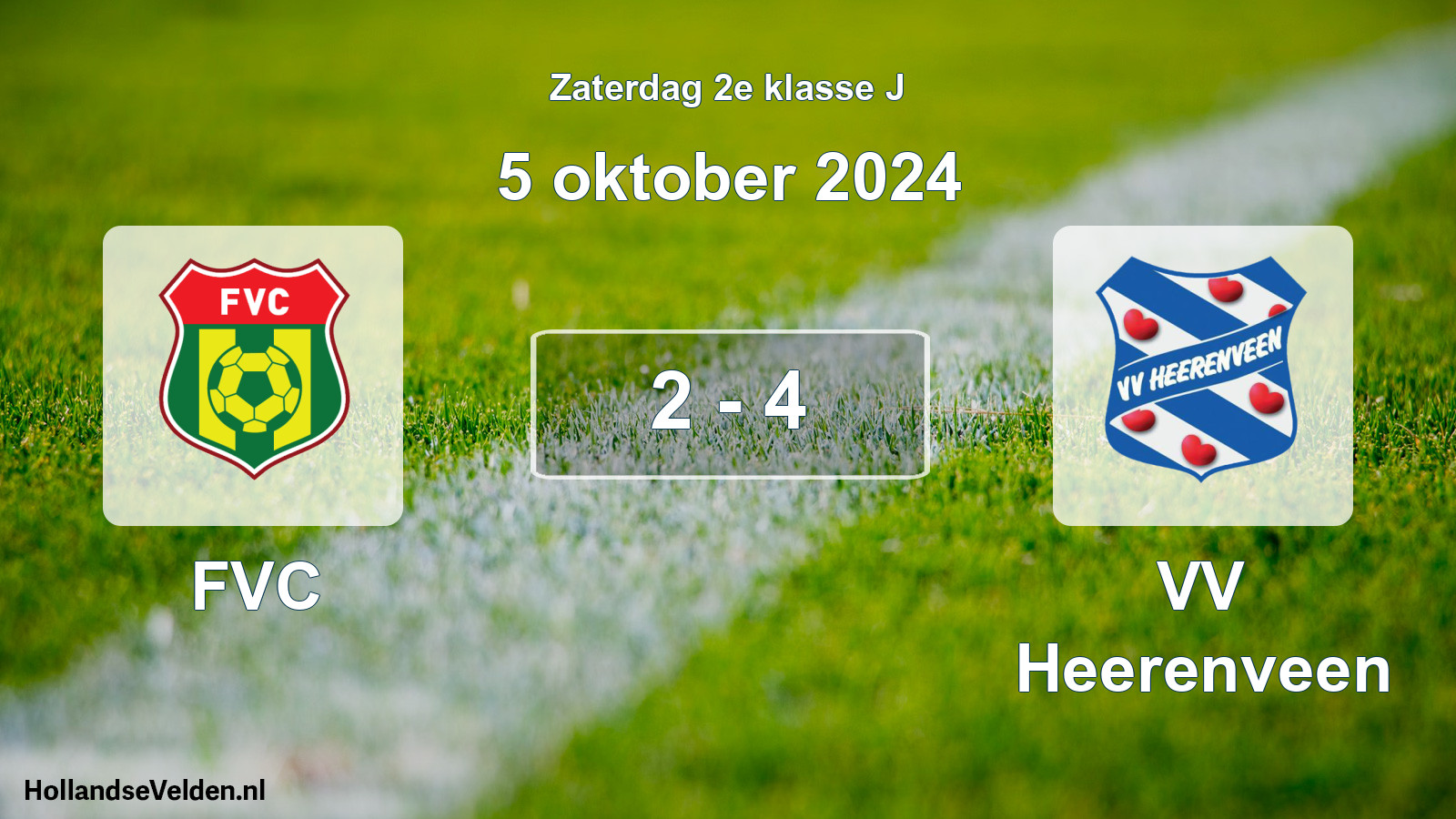 Total number of matches played: FVC - VV Heerenveen 2 - 4 (5 October 2024)