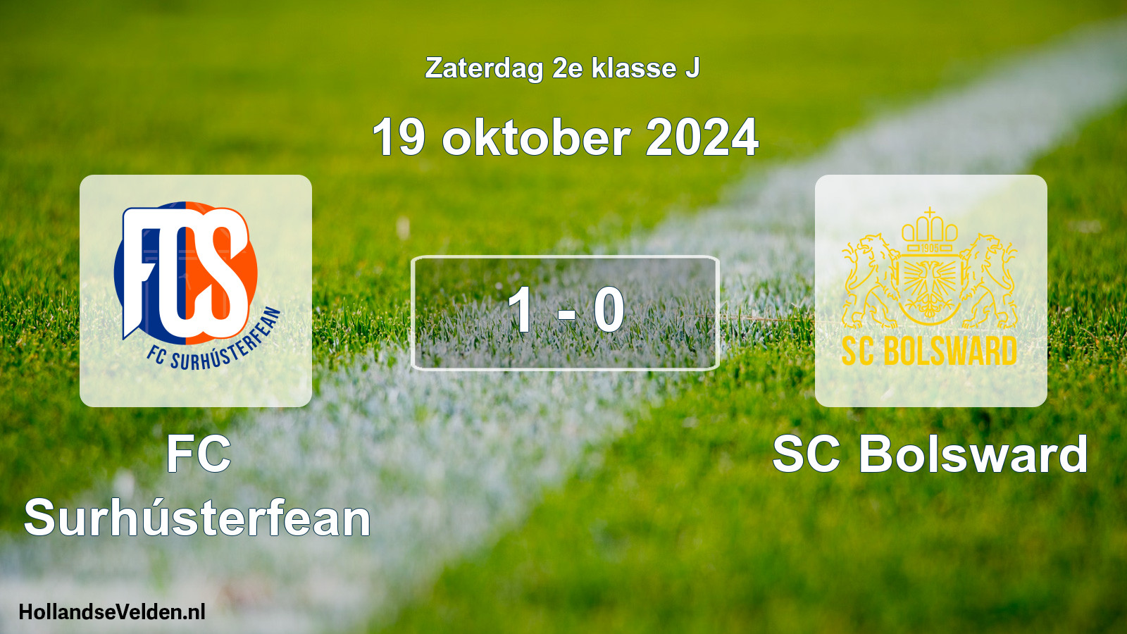 Total number of matches played: FC Surhústerfean - SC Bolsward 1 - 0 (19 October 2024)