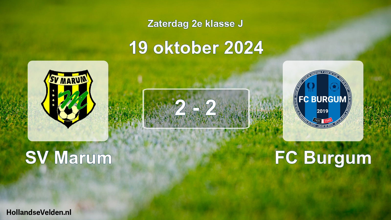 Total number of matches played: SV Marum - FC Burgum 2 - 2 (19 October 2024)