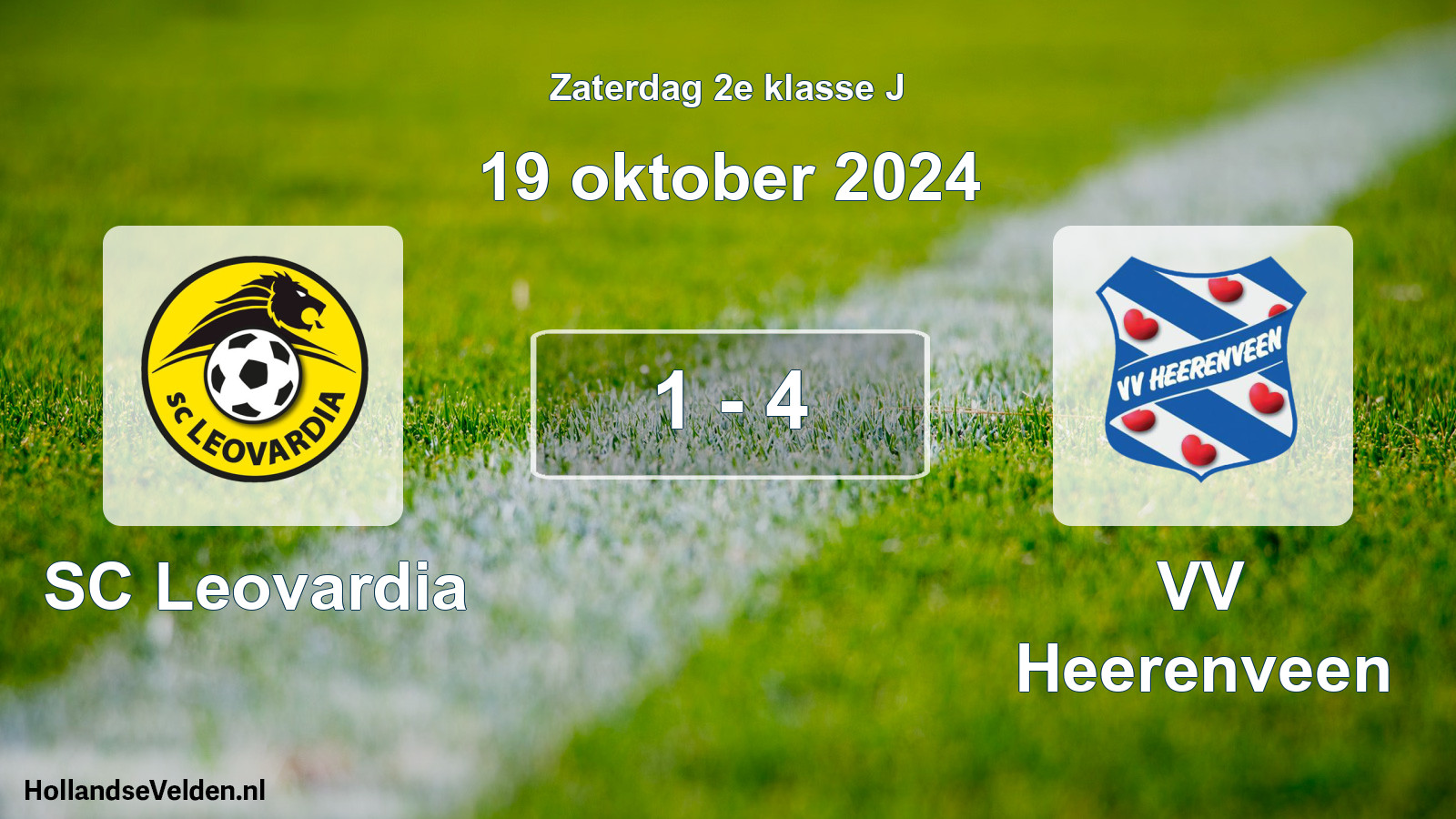 Total number of matches played: SC Leovardia - VV Heerenveen 1 - 4 (19 October 2024)