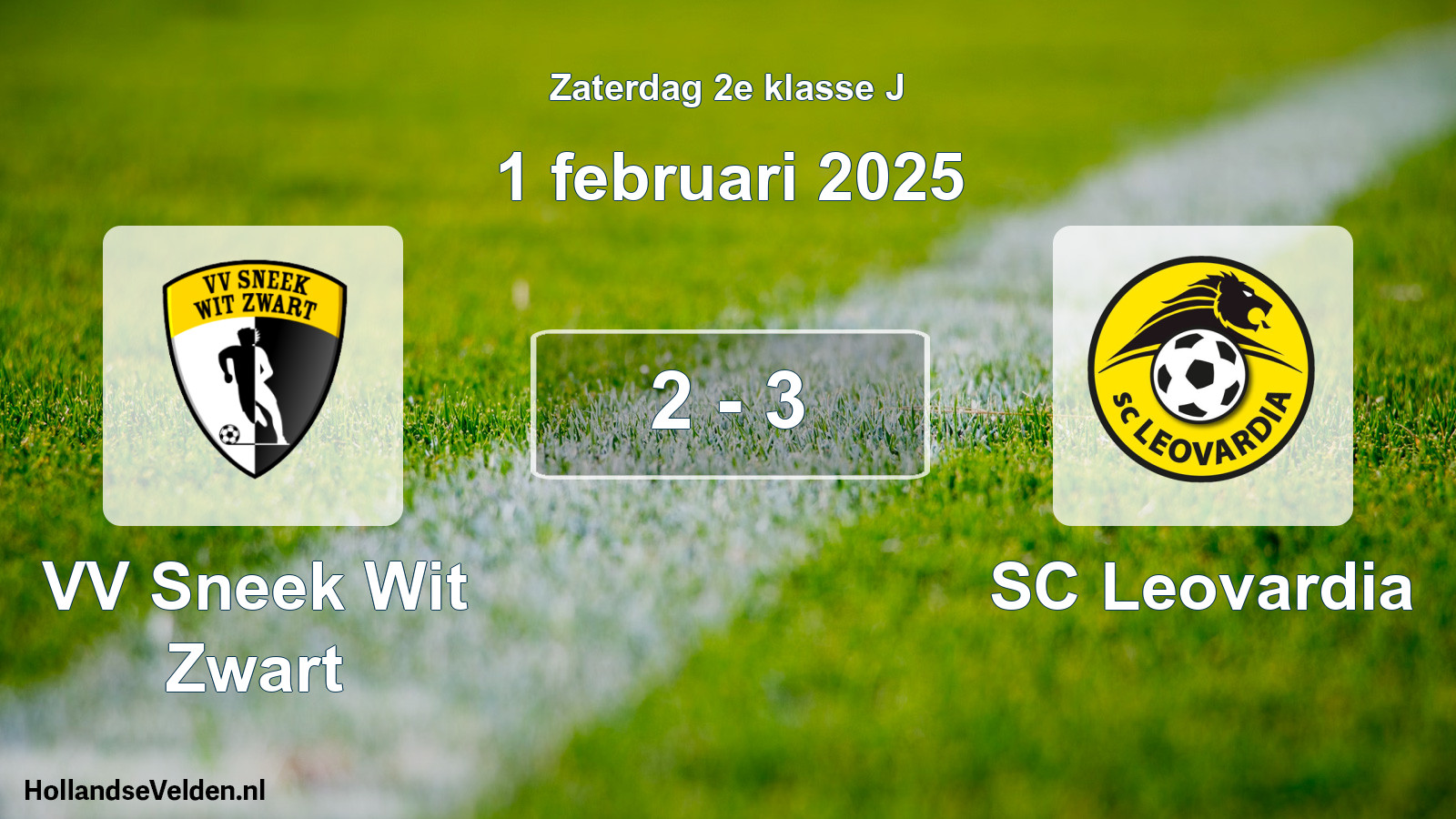 Total number of matches played: VV Sneek Wit Zwart - SC Leovardia 2 - 3 (1 February 2025)