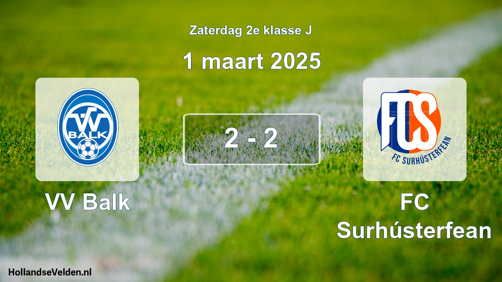 Total number of matches played: VV Balk - FC Surhústerfean 2 - 2 (1 March 2025)